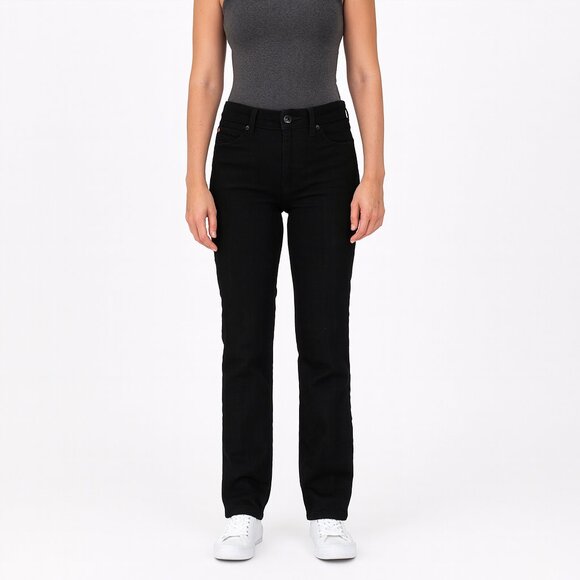 Hudson Jeans Beth Mid-Rise Bootcut Black Size 27 - Picture 1 of 8